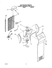 11 - Airflow parts for Kitchenaid Refrigerator KSRC25DAWH01 from AppliancePartsPros.com