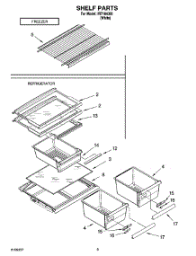 05 - Shelf Parts, Optional Parts parts for Whirlpool Refrigerator IRT184300 from AppliancePartsPros.com