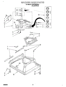 07 - Machine Base parts for Kitchenaid Washer KAWE768BAL0 from AppliancePartsPros.com