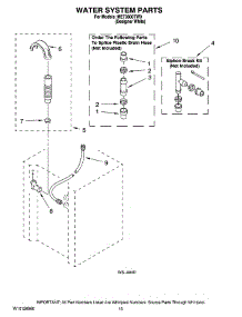 13 - Water System Parts parts for Maytag Washer Dryer Combo MET3800TW0 from AppliancePartsPros.com