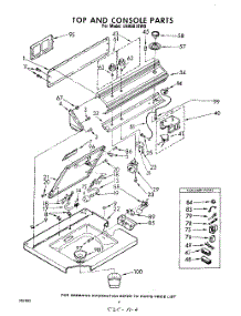 03 - Top And Console parts for Whirlpool Washer LHA5810W0 from AppliancePartsPros.com