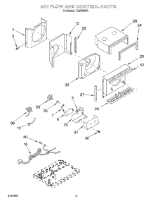 02 - Air Flow And Control parts for Whirlpool Air Conditioner CA5WMV0 from AppliancePartsPros.com