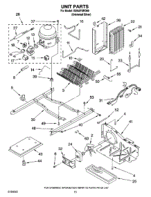 09 - Unit Parts parts for Whirlpool Refrigerator IS25AFXRD00 from AppliancePartsPros.com