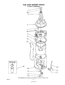 06 - Tub And Basket parts for Whirlpool Washer LC4900XMW0 from AppliancePartsPros.com