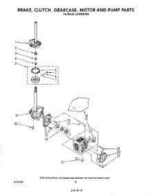 06 - Brake, Clutch, Gearcase, Motor And Pump parts for Whirlpool Washer LA5500XPW6 from AppliancePartsPros.com