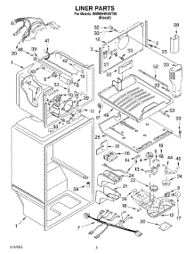 02 - Liner parts for Whirlpool Refrigerator 8GR9SHKXKT00 from AppliancePartsPros.com