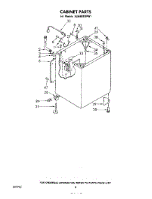 06 - Cabinet parts for Whirlpool Washer 3LA5800XPW1 from AppliancePartsPros.com