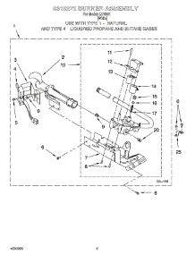 03 - 8318272 Burner Assembly parts for Whirlpool Dryer IJ70001 from AppliancePartsPros.com