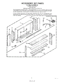 06 - Accessory Kit Parts parts for Whirlpool Air Conditioner ACFW0940 from AppliancePartsPros.com