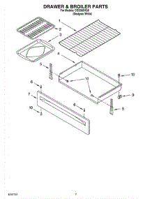 05 - Drawer & Broiler Parts parts for Whirlpool Range CGS365HQ8 from AppliancePartsPros.com