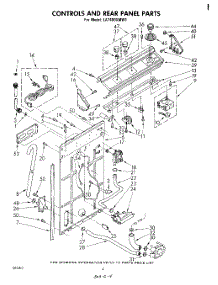 03 - Controls And Rear Panel parts for Whirlpool Washer LA7400XMW1 from AppliancePartsPros.com