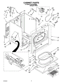 02 - Cabinet Parts parts for Whirlpool Dryer SGDS800MQ0 from AppliancePartsPros.com