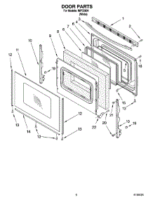 05 - Door Parts, Optional Parts parts for Whirlpool Range IMP33801 from AppliancePartsPros.com