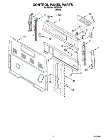 02 - Control Panel Parts parts for Whirlpool Range IME82300 from AppliancePartsPros.com