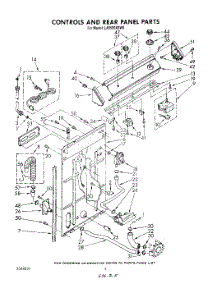 03 - Controls And Rear Panel parts for Whirlpool Washer LA5530XSW0 from AppliancePartsPros.com