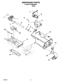 04 - Dispenser Parts parts for Whirlpool Washer WFW8300SW0 from AppliancePartsPros.com