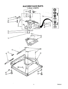 08 - Machine Base parts for Whirlpool Washer LA7088XTF1 from AppliancePartsPros.com
