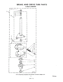 09 - Brake And Drive Tube parts for Whirlpool Washer LA5600XSW2 from AppliancePartsPros.com