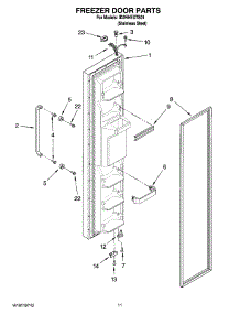 07 - Freezer Door Parts parts for Whirlpool Refrigerator ID2HHEXTS01 from AppliancePartsPros.com