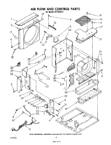 03 - Air Flow And Control parts for Whirlpool Air Conditioner AR1800XT0 from AppliancePartsPros.com