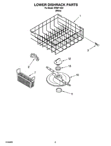 06 - Lower Dishrack Parts, Optional Parts (Not Included) parts for Whirlpool Dishwasher IRD6710Q2 from AppliancePartsPros.com