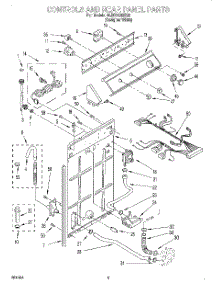 02 - Controls And Rear Panel parts for Whirlpool Washer 6LBR5132EQ0 from AppliancePartsPros.com