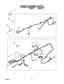 07 - Wiring Harness parts for Whirlpool Washer LA5243XYN0 from AppliancePartsPros.com