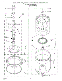 03 - Agitator, Basket And Tub parts for Whirlpool Washer 3LSC8255EQ1 from AppliancePartsPros.com