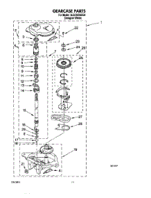 09 - Gearcase parts for Whirlpool Washer 6LSC9255BN0 from AppliancePartsPros.com
