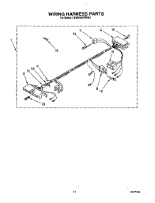 09 - Wiring Harness parts for Kitchenaid Washer KAWE564WAL3 from AppliancePartsPros.com