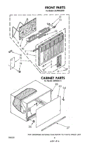 04 - Front, Cabinet parts for Whirlpool Air Conditioner ACW082XS0 from AppliancePartsPros.com