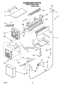 15 - Icemaker Parts parts for Kitchenaid Refrigerator KBUDT4270A02 from AppliancePartsPros.com