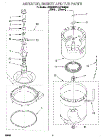 04 - Agitator, Basket And Tub parts for Whirlpool Washer LSP9245BW1 from AppliancePartsPros.com