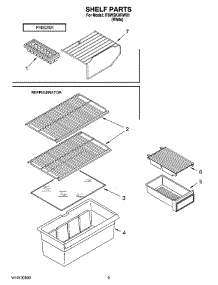 05 - Shelf Parts, Optional Parts parts for Whirlpool Refrigerator IT8WSKXRW01 from AppliancePartsPros.com
