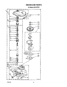 11 - Gearcase parts for Whirlpool Washer LA5610XTG1 from AppliancePartsPros.com