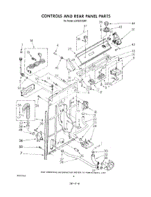 03 - Controls And Rear Panel parts for Whirlpool Washer LA7681XSW1 from AppliancePartsPros.com