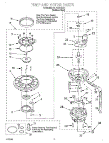 09 - Pump And Motor parts for Kitchenaid Dishwasher KUDC24SESS4 from AppliancePartsPros.com