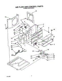 02 - Air Flow And Control parts for Whirlpool Air Conditioner BHAC1200XS1 from AppliancePartsPros.com