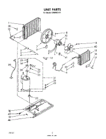 02 - Section parts for Whirlpool Air Conditioner CAW06D1A1 from AppliancePartsPros.com