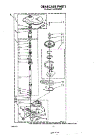 11 - Gearcase parts for Whirlpool Washer LA6301XSW0 from AppliancePartsPros.com