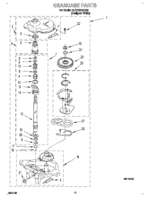 09 - Gearcase parts for Whirlpool Washer 6LSC9255AQ2 from AppliancePartsPros.com