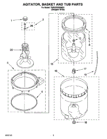 03 - Agitator, Basket And Tub Parts parts for Whirlpool Washer 7MSAWX650MQ1 from AppliancePartsPros.com
