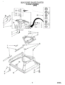 06 - Machine Base parts for Whirlpool Washer 6LSP8255BW2 from AppliancePartsPros.com