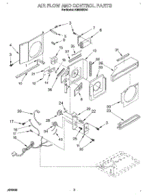 02 - Airflow And Control parts for Whirlpool Air Conditioner AR0500XA0 from AppliancePartsPros.com