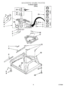 05 - Machine Base Parts parts for Whirlpool Washer IJ40001 from AppliancePartsPros.com