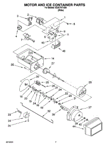05 - Motor And Ice Container Parts parts for Whirlpool Refrigerator IS25CFXTQ00 from AppliancePartsPros.com