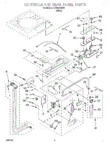 02 - Controls And Rear Panel parts for Whirlpool Washer CCW5264EW0 from AppliancePartsPros.com