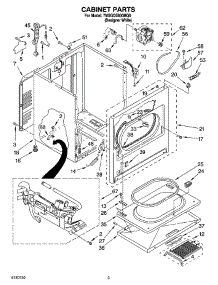 02 - Cabinet Parts parts for Whirlpool Dryer 7MSGDS800MQ0 from AppliancePartsPros.com