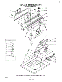 06 - Top And Console parts for Whirlpool Washer LHA6400W2 from AppliancePartsPros.com