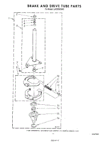 10 - Brake And Drive Tube parts for Whirlpool Washer LA5950XSW0 from AppliancePartsPros.com